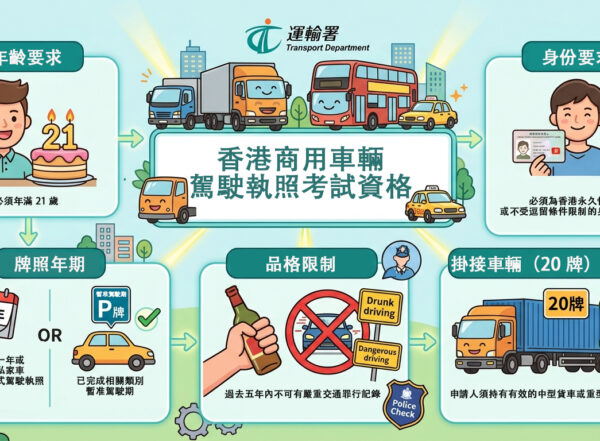 【2026 商用車考牌】商用車輛定義、考試與牌照費用全攻略