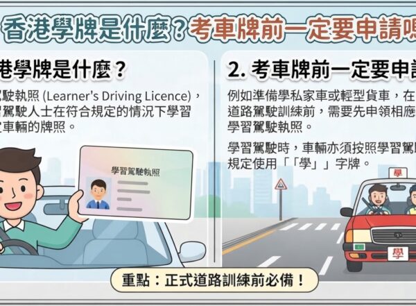 【2026⾹港學牌】申請資格、費⽤、有效期及學⾞流程⼀覽